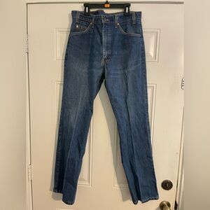 Levi's Blue Straight Jeans Classic Denim Orange Label